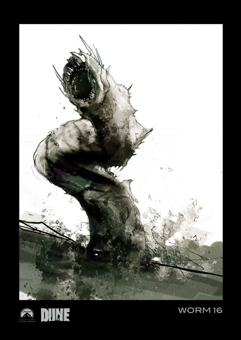 Illustration for article titled Sandworms and Fremen caves: concept art for the Dune movie that never was